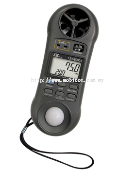 LUTRON LM8000A 4 in 1, Anemometer + Humidity meter + Light meter + Thermometer