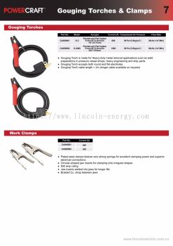 Gouging Torches and Clamp