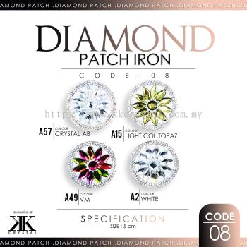 Diamond Patch Iron, Code: 08#, 10pcs/pack (BUY 1 GET 1 FREE)