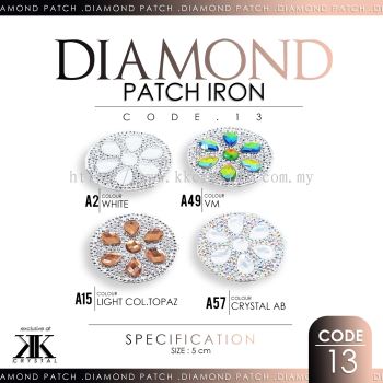 Diamond Patch Iron, Code: 13#, 10pcs/pack (BUY 1 GET 1 FREE)