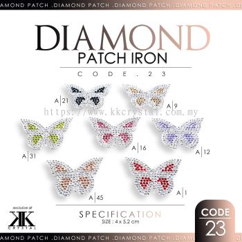 Diamond Patch Iron, Code: 23#, 10pcs/pack (BUY 1 GET 1 FREE)