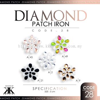 Diamond Patch Iron, Code: 28#, 10pcs/pack (BUY 1 GET 1 FREE)