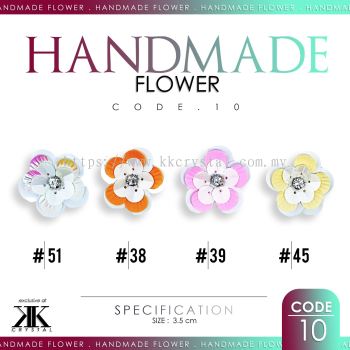 Handmake Flower, Code: 10#, 10pcs/pack