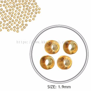 Seed Beads, Round Beads, Gold, 12/0