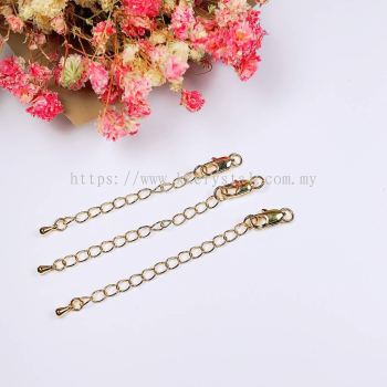 Clasp, Code 0283802, Gold Plated, 5pcs/pkt