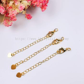 Clasp, Code 0283902, Gold Plated, 5pcs/pkt