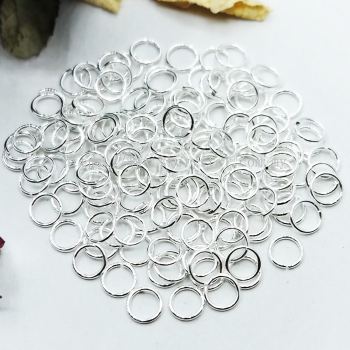 Jump Ring, 0.7x6mm, Silver Plating