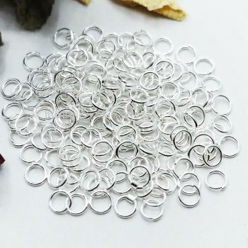 Jump Ring, 0.8x5mm, Silver Plating