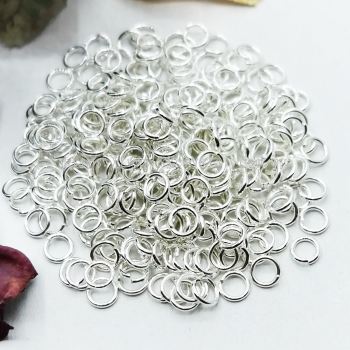 Jump Ring, 0.7x4mm, Silver Plating