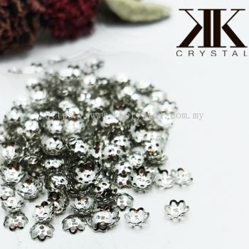 Beads Cap, X338, 6mm, Plated, 338014