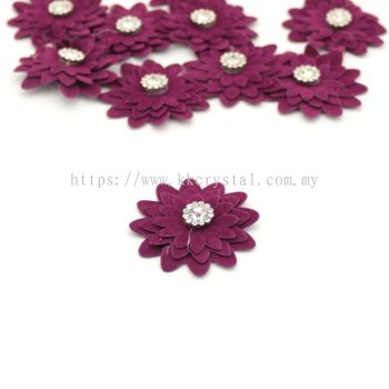 Handmake Flower, Code 90#, Color # 111# Purple, 10pcs/pack
