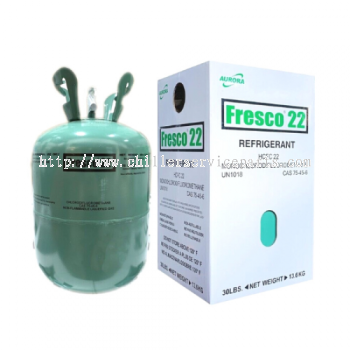 FRESCO REFRIGERANT GAS R22 13.6KGS DISPOSABLE CANISTER