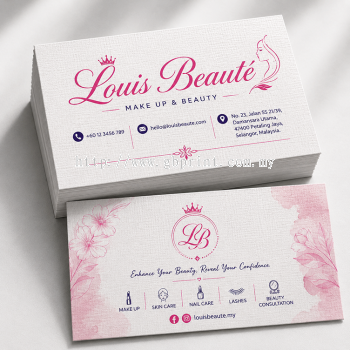 Linen Texture Business Card