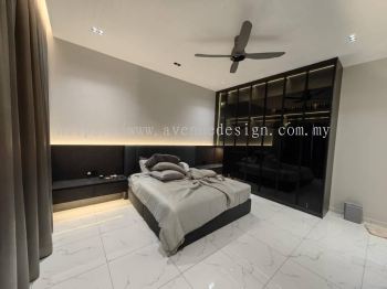 Master Bedroom Bedhead & Bed Frame with Side Table Work at Kg Cheras Baru, Kuala Lumpur