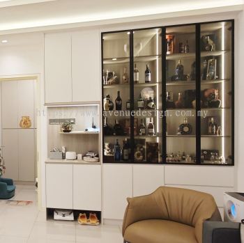Melamine Storage Cabinet + Display Cabinet at The Waltz Residence OUG