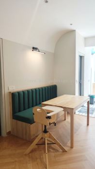 Custom Made Low Bench with Cushion in Serenia City Dengkil