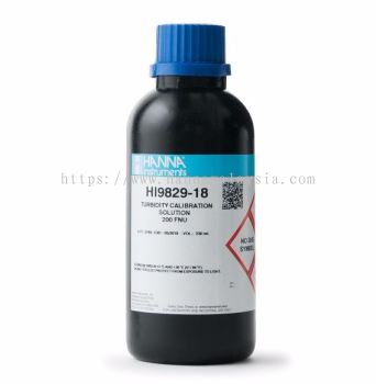 HI9829-18 200 FNU Turbidity Calibration Solution (230 mL)