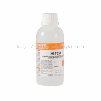 HI7034M 80000 渭S/cm Conductivity Standard (230 mL Bottle)