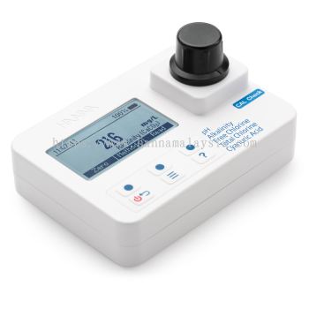 HI97104 Free & Total Chlorine, Cyanuric Acid, and pH Portable Photometer with CAL Check - meter only