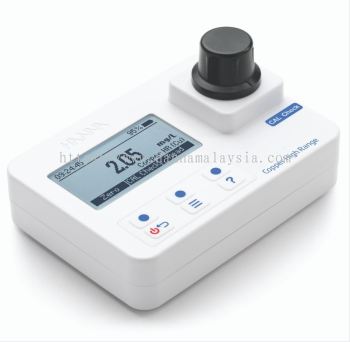 HI97702 Copper, high range photometer: range 0.00 to 5.00 mg/L (ppm) - meter only