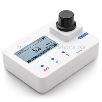 HI97718 Iodine portable photometer: range 0.0 to 12.5 mg/L (ppm) - meter only