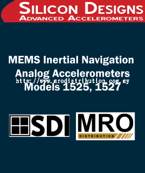 MEMS Inertial Navigation Analog Accelerometers | Models 1525, 1527