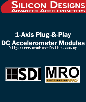 1-Axis Plug-&-Play DC Accelerometer Modules
