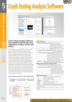 Crash Testing Analysis Software