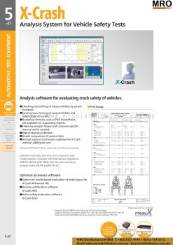 Analysis System for Vehicle Safety Tests X-Crash