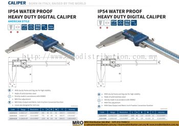 IP54 Water Proof Heavy Duty Digital Caliper & American Style
