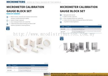 Micrometer Calibration Gauge Block Set Made Of Ceramic & Micrometer Calibration Gauge Block Set