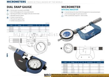 Dial Snap Gauge & Micrometer with Dial Indicator