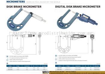 Disk Brake Micrometer & Digital Disk Brake Micrometer