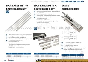 5 Pcs Large Metric Gauge Block Set & 8 Pcs Large Metric Gauge Block Set & Gauge Block Holders