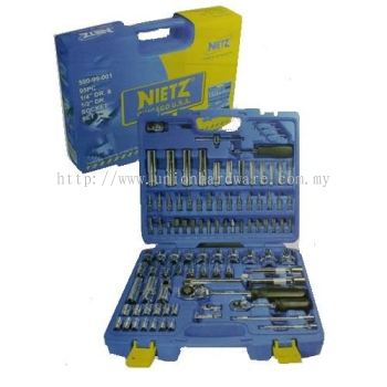 NIETZ 95pcs 1/4'DR.&1/2 DR.Master Combination Socket Bit Set