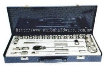 24PCS  1/2" DR. SOCKET SET - METAL BOX (6PT)