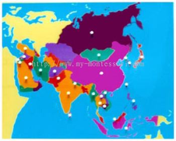 Asia Puzzle Map (CM040)