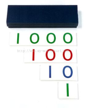 Large Number Cards + Blue Box (MM060)