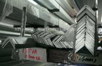 ALUMINIUM EQUAL ANGLE BAR 25.4mm x 25.4mm x 1.98mm(T) x 6.1M(L)