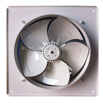 Wall mounted axial-propeller fan