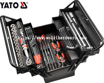 YATO YT-3895 PROFESSIONAL COMPLETE TOOL BOX SET TOOL BOX WITH TOOLS 63PCS