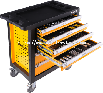 Vorel 177pcs YT-58540 6 Drawer Trolley with 177pcs tools Tool / Cart|Trolley With Tools