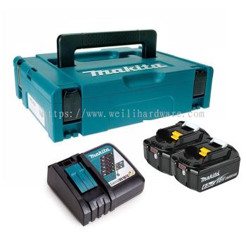 Makita 18V Power Source Kit 6.0ah Battery x2 & Charger MKP1RG182