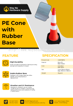 PE Cone with Rubber Base