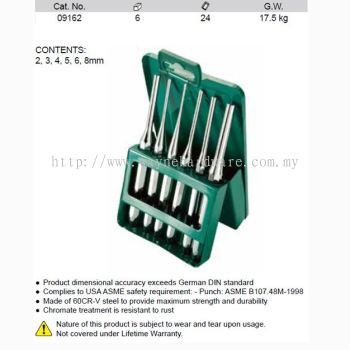 09162 - Pc Pin Punch Set