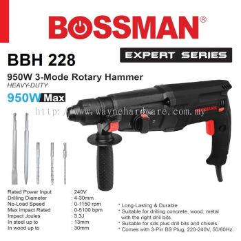 BOSSMAN 950W Heavy Duty 3-Mode Rotary Hammer 