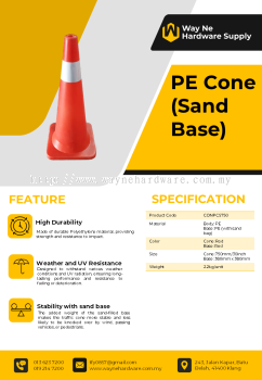 PE Cone Sand Base