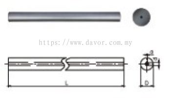 Unground Carbide Rods with Central Coolant Hole