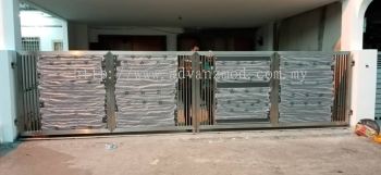 Stainless Steel Gate With Aluminium Panel