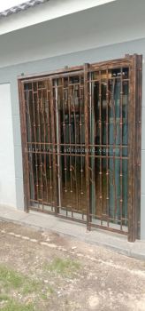wrought iron sliding door 